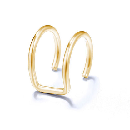 5Pcs/Set 2021 Fashion Ear Cuffs Gold Leaf Ear Cuff Clip Earrings for women Climbers No Piercing Fake Cartilage Earring